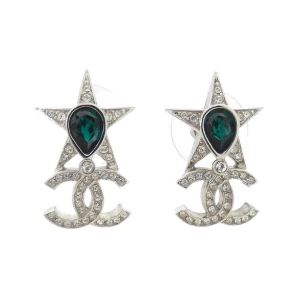 CHANEL Green Earrings - Picture 1 of 5
